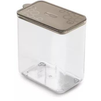 GIOSTYLE Κουτί αποθήκευσης ορθογώνιο L 1,8L Con.Tengo 15,5x10x17,1cm Γκρι-Καφέ