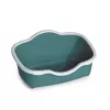 STEFANPLAST Αμμολεκάνη γάτας Tres Chic Ανοιχτή 56x38,5x26 cm Λευκό/Πράσινο