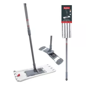SAUBER Βούρτσα δαπέδου 40cm με τηλεσκοπικό στειλεό