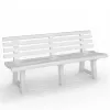 BICA Παγκάκι κήπου Olimpia 150x53x77cm Λευκό