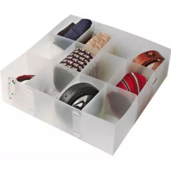 ORDINETT Οργανωτής L 30,5x30,5x10cm Top Class Διάφανο κουτί αποθήκευσης