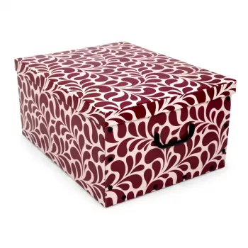 ORDINETT χαρτόκουτο 49x39x25cm Big Box Goccia ασορτί, μπλε/ανοιχτό γκρι/μπορντό