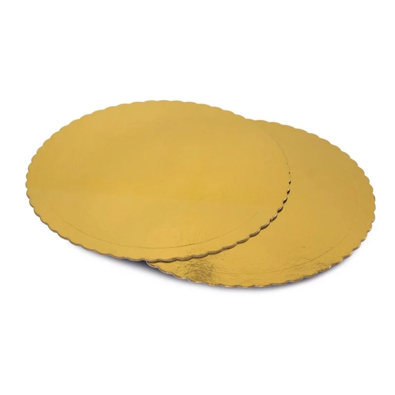 GUARDINI Easy Bake χάρτινες φόρμες κέικ χρυσές 32 cm 2 τεμ.