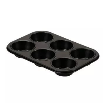 GUARDINI Gardenia Φόρμα για muffins 6 θέσεις 27 x 18,5 x 2,9 cm Ανθρακούχο ατσάλι Αντικολλητικό