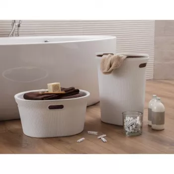 TATAY Καλάθι απλύτων Baobab 40L Λευκό