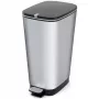 KIS Κάδος απορριμμάτων με ποδωστήριο Metallic Chic Κάδος L 45L Χαλύβδινο γκρι