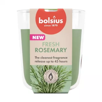 BOLSIUS True Scents Δεντρολίβανο Αρωματικό κερί σε γυάλινο βάζο, 80x73 mm