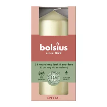 BOLSIUS Κερί Κύλινδρος Ø120x58mm Ασημί