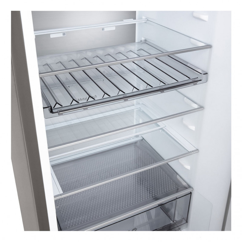 LG GBBS525APY Bottom Freezer Refrigerator, 375 L Total No Frost, Silver