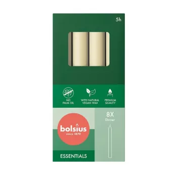 BOLSIUS επιτραπέζια κεριά 8 τεμ. σε κουτί 170/20mm Perle