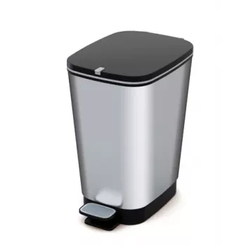 KIS κάδος απορριμμάτων με πεντάλ Bucket Metallic Chic M 25L χάλυβας
