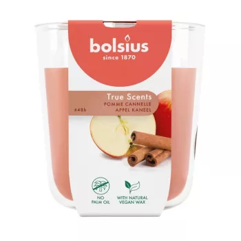 BOLSIUS True Scents αρωματικό κερί γυάλινο μήλο κανέλα 97x85mm