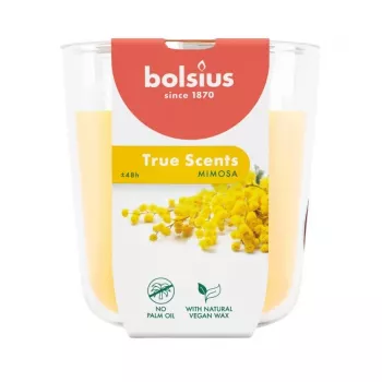BOLSIUS True Scents αρωματικό κερί σε γυάλινο δοχείο - Mimosa, 97x85 mm