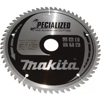 Makita B-33548 SPECIALIZED Λεπίδα δισκοπρίονου 210 x 30 mm, 60 δόντια, TCT, ATB, για ξύλο & laminate