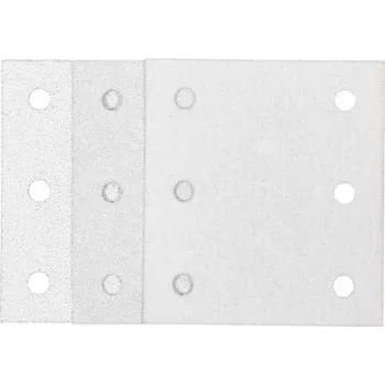 Makita 192352-4 Σετ γυαλόχαρτου, 10 τεμάχια, κόκκοι P60/P100/P150, 102 x 114 mm, Velcro, για πολυεργαλεία