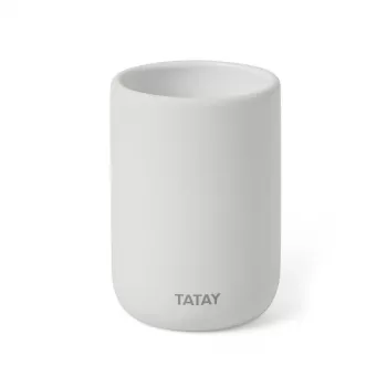 TATAY Soft Ceramic Θήκη οδοντόβουρτσας, λευκό