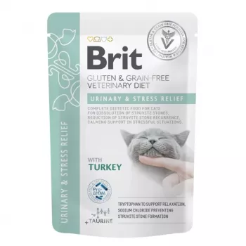 BRIT VD Urinary and Stress Relief Pouch - υγρή τροφή για γάτες - 12x85g