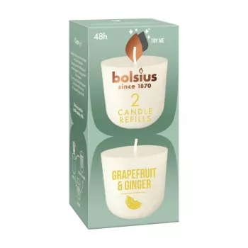 BOLSIUS Clean Light Κεριά επαναπλήρωσης 2 τεμ. Βανίλια & Φασόλι Tonka