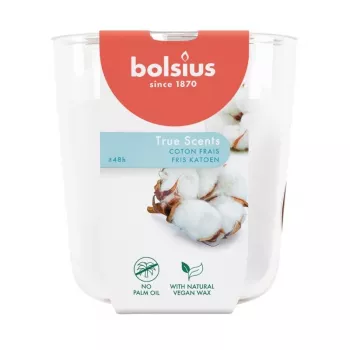 Bolsius True Scents Αρωματικό κερί σε γυαλί, Fresh Cotton, Ø97x85 mm