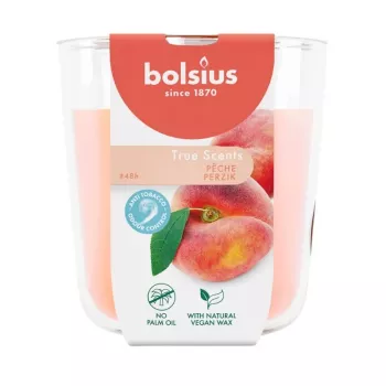 BOLSIUS True Scents Αρωματικό κερί σε γυαλί Ροδάκινο Ø97x85mm