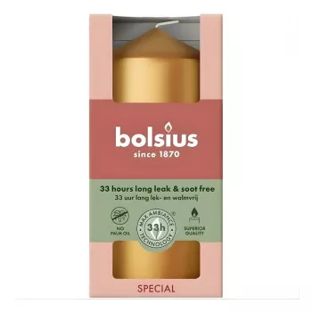 BOLSIUS Κερί κυλινδρικό Ø120x58mm Χρυσό