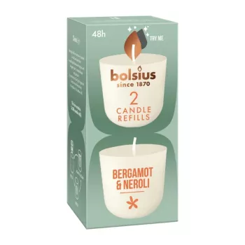 BOLSIUS Clean Light Συσκευασία επαναπλήρωσης κεριών 2 τεμ. Μπεργαμόντο & Neroli