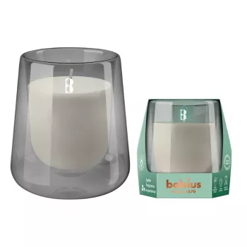 BOLSIUS Clean Light Αρωματικό κερί σε γυαλί, Ξύλο κέδρου & Vetiver, Ø95x85 mm