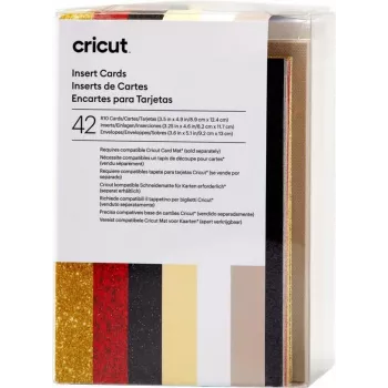 Cricut Insert Cards Glitz & Glam R10 σετ καρτών ταυ, κρεμ, λευκό (2009466)