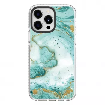 Evelatus Θήκη PC+TPU για Apple iPhone 15 Pro με MagSafe – Μπλε μάρμαρο