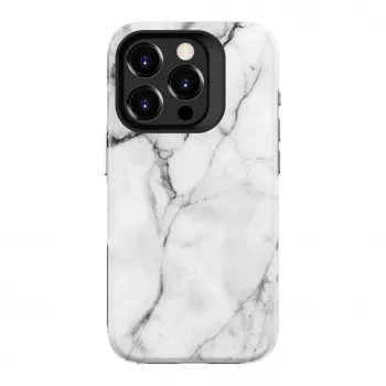 Evelatus Θήκη Armor για Apple iPhone 15 Pro – Υβριδική TPU+PC, Λευκό μάρμαρο Custom Print