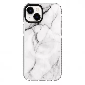 Evelatus Θήκη PC+TPU για Apple iPhone 15 με MagSafe Λευκό μάρμαρο