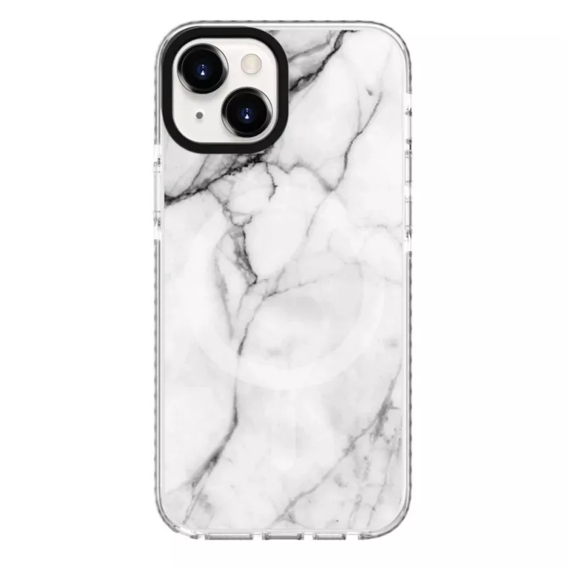 Evelatus Θήκη PC+TPU για Apple iPhone 15 με MagSafe Λευκό μάρμαρο