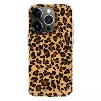 Evelatus Θήκη πολυανθρακικού για Apple iPhone 15 Pro Σχέδιο λεοπάρδαλης