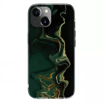 Evelatus Θήκη PC για Apple iPhone 15 Μάρμαρο σκούρο πράσινο