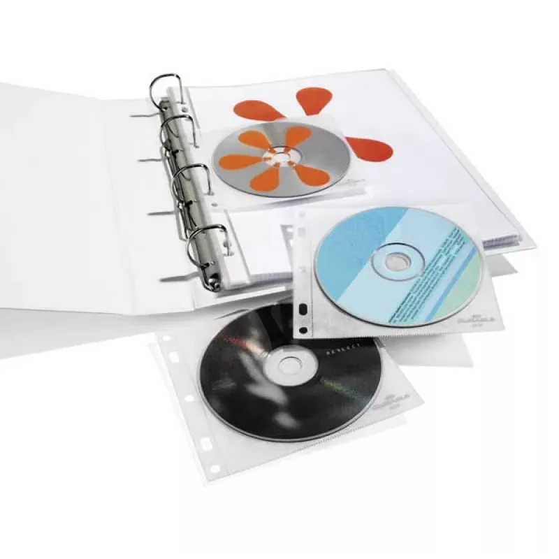 DURABLE 1 τεμ. θήκες CD/DVD Cover FILE με δυνατότητα αρχειοθέτησης διαφανείς, 10 τεμ.