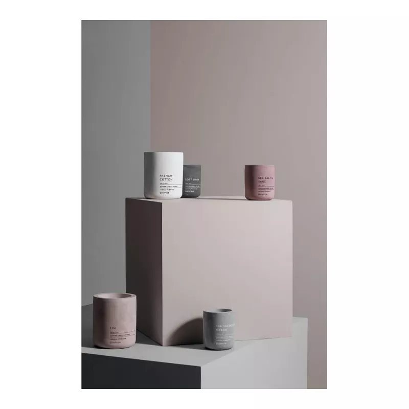 BLOMUS FRAGA Αρωματικό Κερί Σανδαλόξυλο Σμύρνα 8 cm Γκρι