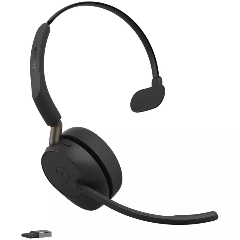 Jabra Evolve3 65 MS Mono Link 390a Bluetooth On-Ear headset, μαύρο