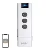 MOES YK2169 ZigBee 3.0 ασύρματος διακόπτης σκηνών, 4 απλός, 12 σκηνές, με μπαταρία, λευκός