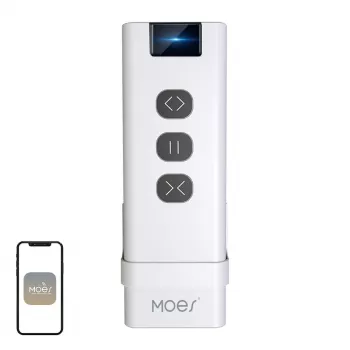 MOES YK2169 ZigBee 3.0 ασύρματος διακόπτης σκηνών, 4 απλός, 12 σκηνές, με μπαταρία, λευκός