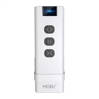 MOES YK2169 ZigBee 3.0 ασύρματος διακόπτης σκηνών, 4 απλός, 12 σκηνές, με μπαταρία, λευκός