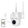 MOES WCM-B66 3MP Εξωτερική Wi-Fi IP κάμερα με αναγνώριση προσώπου AI, νυχτερινή όραση πλήρους χρώματος, περιστροφή/κλίση, αμφίδρομος ήχος, IP66 ανθεκτική στις καιρικές συνθήκες