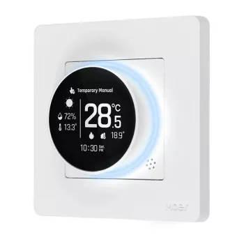 MOES ZHT-SR-GA ZigBee θερμοστάτης για θέρμανση νερού, λευκό