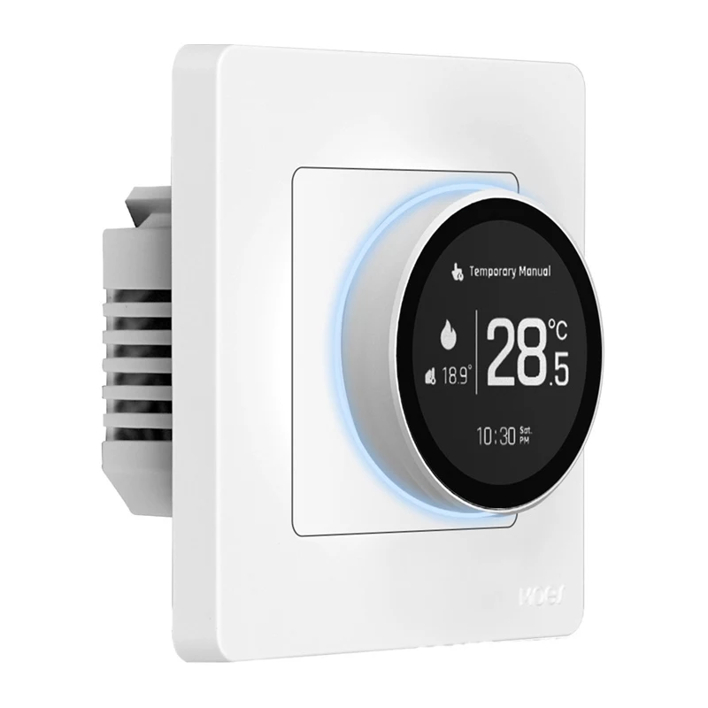MOES ZHT-SR-GA ZigBee θερμοστάτης για θέρμανση νερού, λευκό