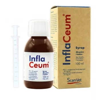 SCANVET InflaCeum Υγρό συμπλήρωμα διατροφής υποστήριξης αρθρώσεων για σκύλους και γάτες, 100 ml