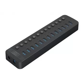 ORICO CT2U3-13AB-EU-BK-BP 13-Port USB 3.0 Hub με τροφοδοτικό 60W, Μαύρο