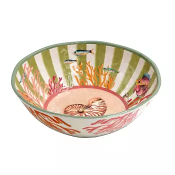 ROSE&TULIPANI Litorale Μεγάλο μπολ σαλάτας 36 cm | Μελαμίνη Marine-Design
