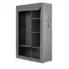 RAYEN Ντουλάπα υφασμάτινη 105 x 45 x 161 cm Γκρι