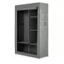 RAYEN Ντουλάπα υφασμάτινη 105 x 45 x 161 cm Γκρι