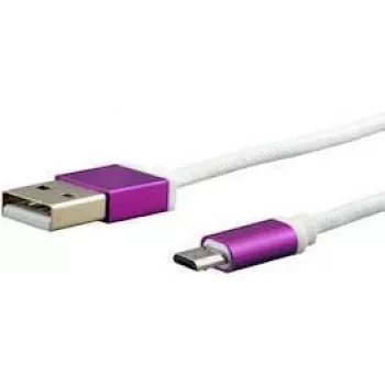 e+p CCS 549 Καλώδιο USB 2.0 Micro-USB B σε USB A, 1 m, Λευκό