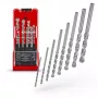 Einhell 38080 Σετ τρυπανιών μπετόν, 8 τεμ., 3-10 mm, μύτη καρβιδίου βολφραμίου, χάλυβας άνθρακα